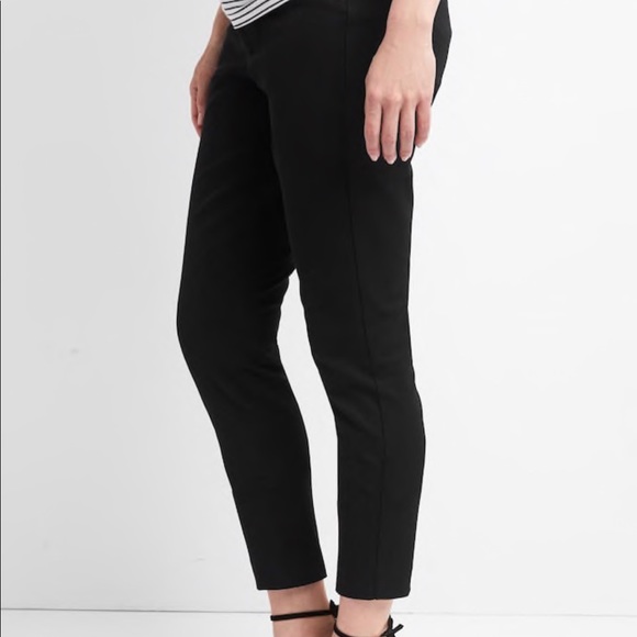 GAP Maternity Inset Panel Skinny Ankle Pants (18) - Picture 3 of 8